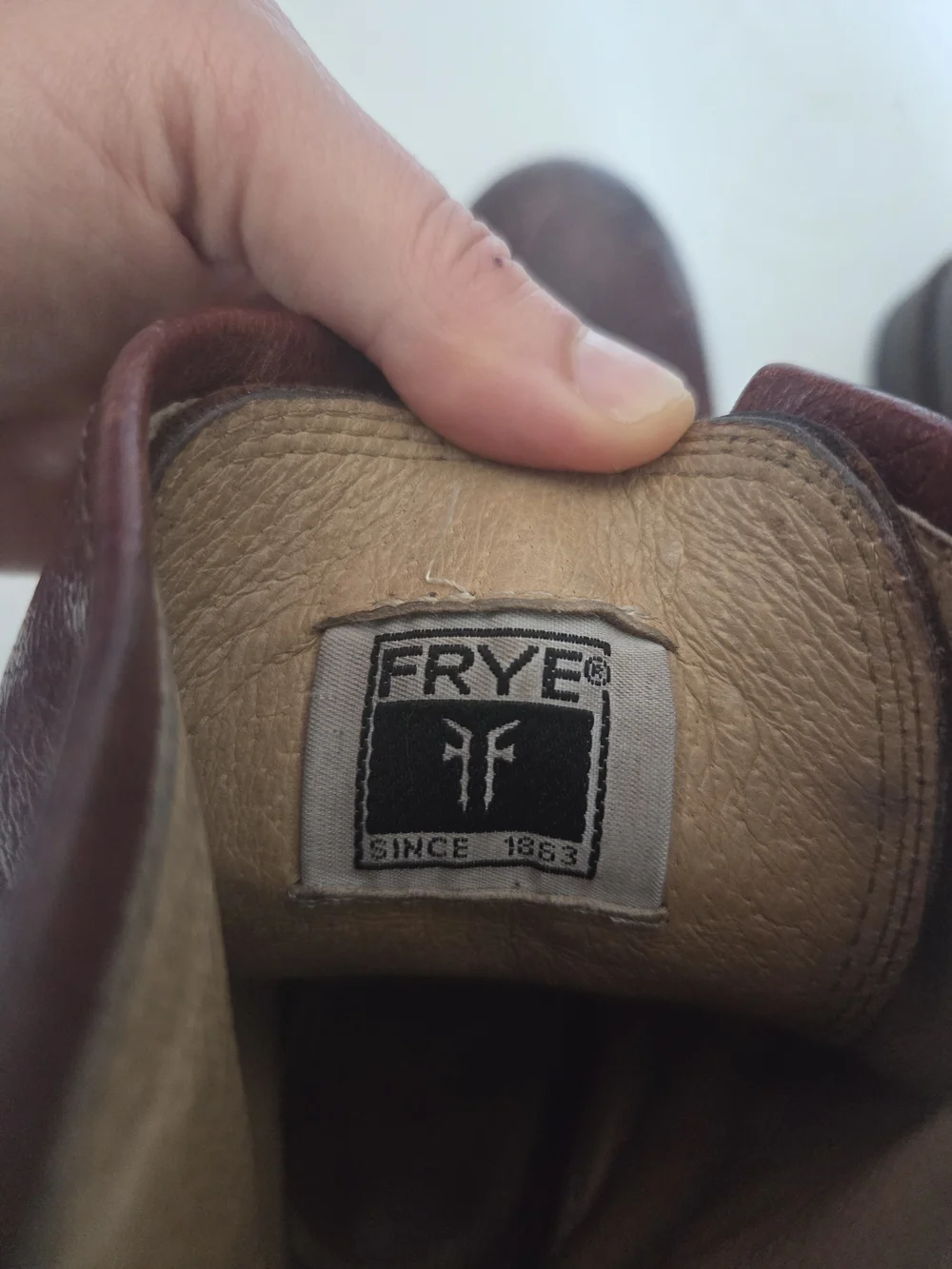 Vintage Frye Dark Brown Leather Lace-Up Veronica Combat Boots
